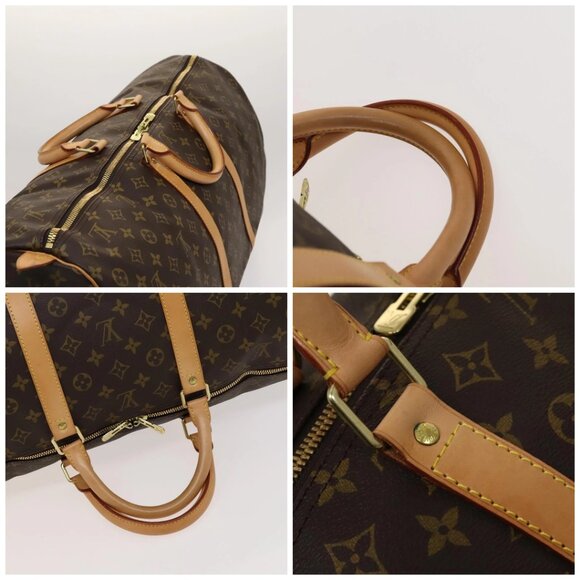 LOUIS VUITTON Monogram Keepall Bandouliere 60 Boston Bag M41412 LV Auth 119895A - Picture 16 of 16
